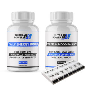 Nutra Power Pro Daily Duo x1 of both products + Daily Supplement Holder